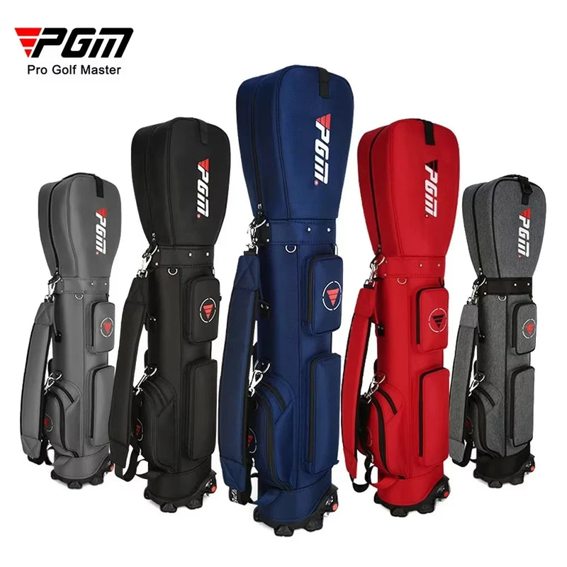Sac de voyage golf à roulettes avec capot, 14 clubs, nylon