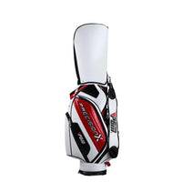 Sac de golf chariot à capot – modèle blanc et rouge à panneau brillant