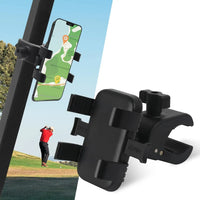 Support de téléphone à pince pour voiturette de golf, rotatif à 360°