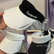 Visière de golf femme à nœud réglable, haut ouvert, protection solaire