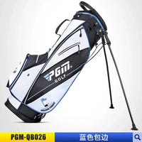 Sac de golf trépied léger – coloris blanc et noir, liseré bleu