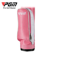 Sac de golf pencil rose pour femme – poche zippée vue de près