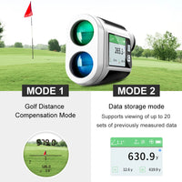 Télémètre laser de golf – mode compensation de distance et mode mémoire de 20 mesures