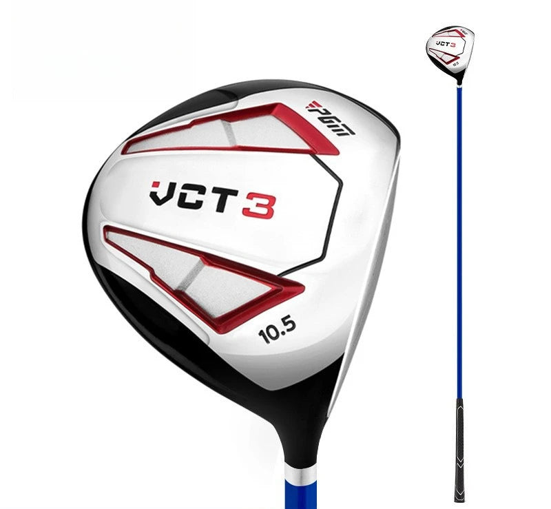 Bâton de swing de golf souple – version tête de driver, vue d'ensemble et détail de la tête