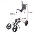 Chariot de golf manuel 4 roues pliable à roues démontables et frein