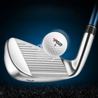 Série de 7 fers de golf – face d'un fer et balle