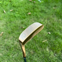 Putter lame bronze PVD – face fraisée en diamant vue en biais