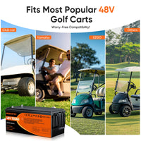 Batterie lithium voiturette de golf 48 V 100 Ah – voiturettes de golf 48 V compatibles