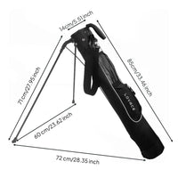 Sac de golf pencil autoportant – cotes du sac : 85 cm de long et ouverture de 14 cm