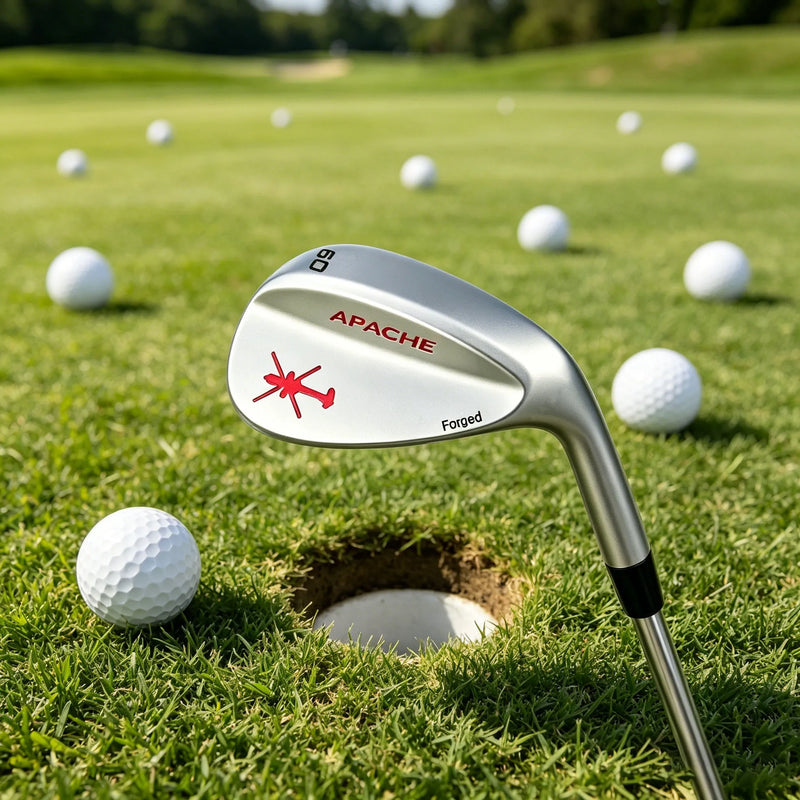 Wedge de golf forgé haute rotation, manche acier, loft 48° à 60°