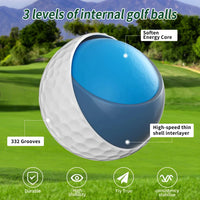 Balles de golf – coupe des trois couches et 332 alvéoles