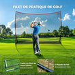 Filet de golf sur cadre de 305 x 217 cm, piquets et sac de transport