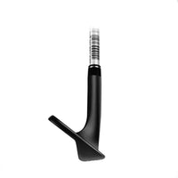 Wedge de golf gaucher – profil de la tête noire et du col