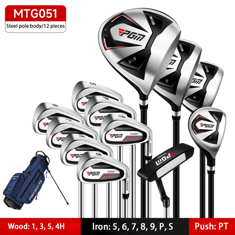 Set de golf complet homme droitier 12, 9 ou 4 clubs avec sac