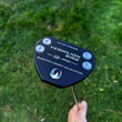 Putter maillet noir alliage de zinc, face CNC, grip PU, 34 pouces
