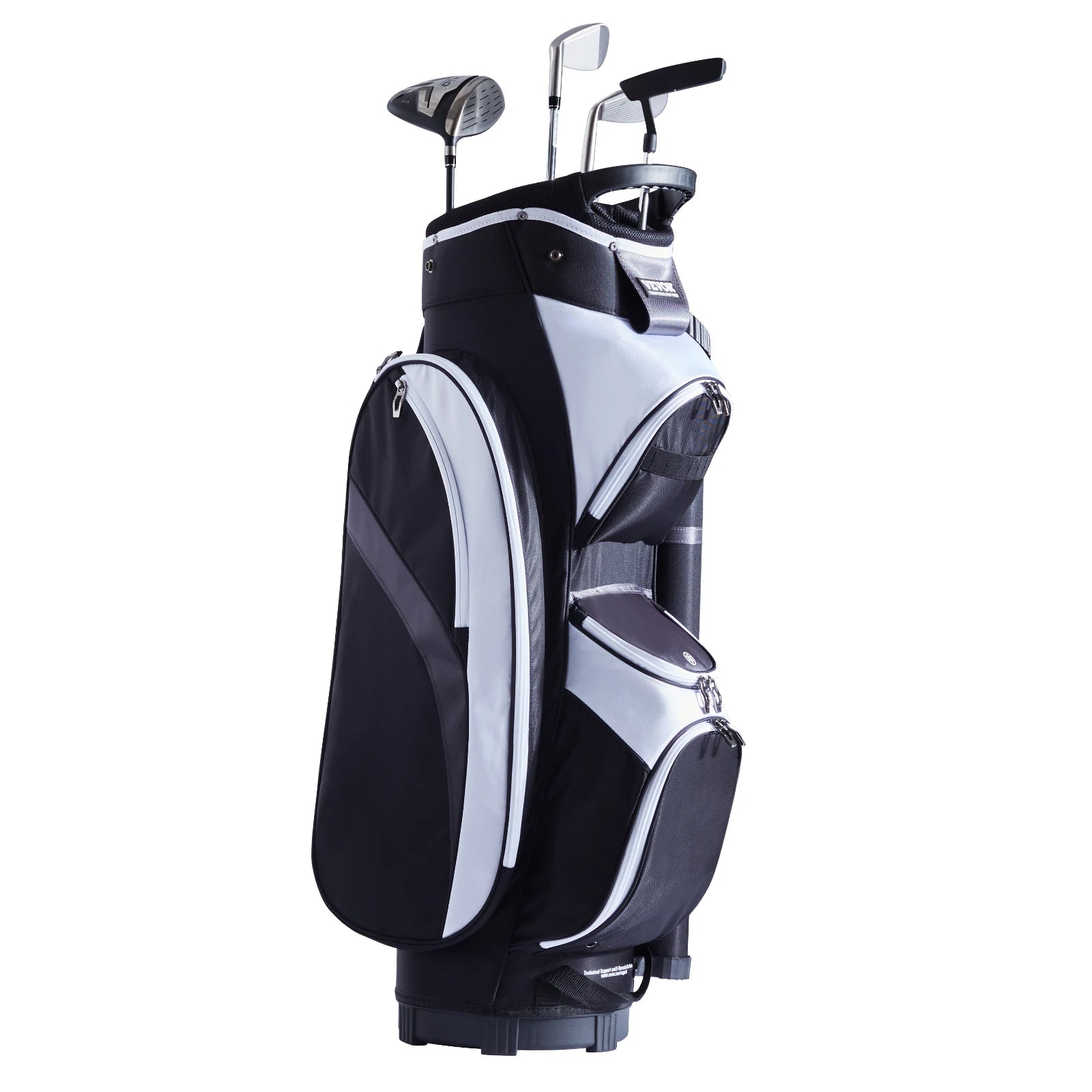 Sac de golf chariot 14 compartiments en nylon étanche, 7 poches