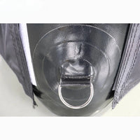 Cage de golf gonflable – détail d'un anneau en D et de la bande de fermeture