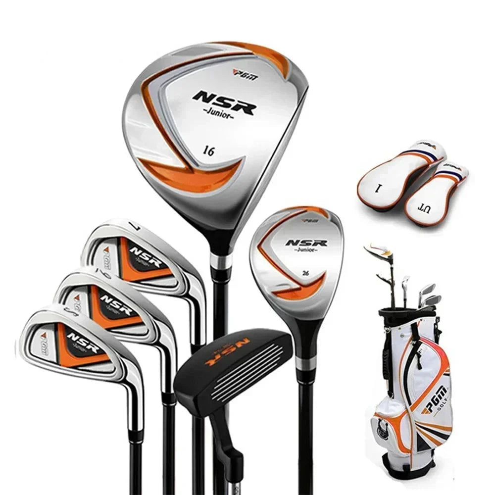 Set de golf enfant droitier 6 clubs avec sac trépied