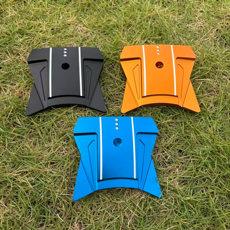 Putter maillet en aluminium – dessus des trois têtes avec lignes d'alignement blanches