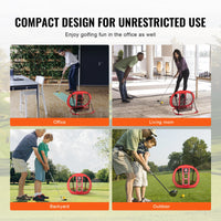 Filet de chipping golf pop-up rouge – utilisation au bureau, au salon, au jardin et en extérieur