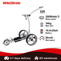 Chariot de golf électrique avec télécommande, double moteur 200 W, batterie lithium