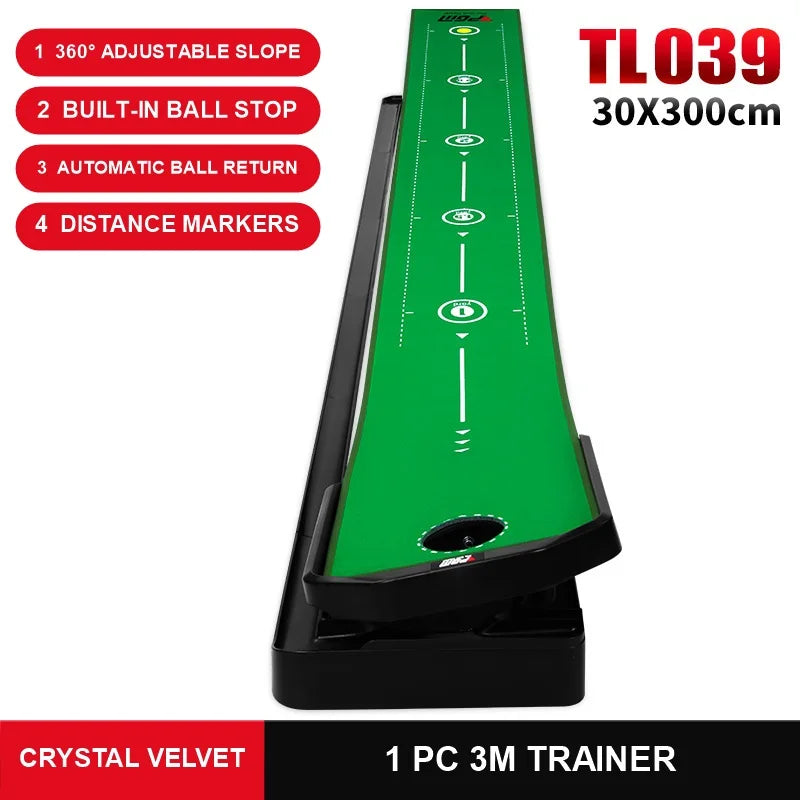Tapis de putting intérieur 3 m – version velours cristal
