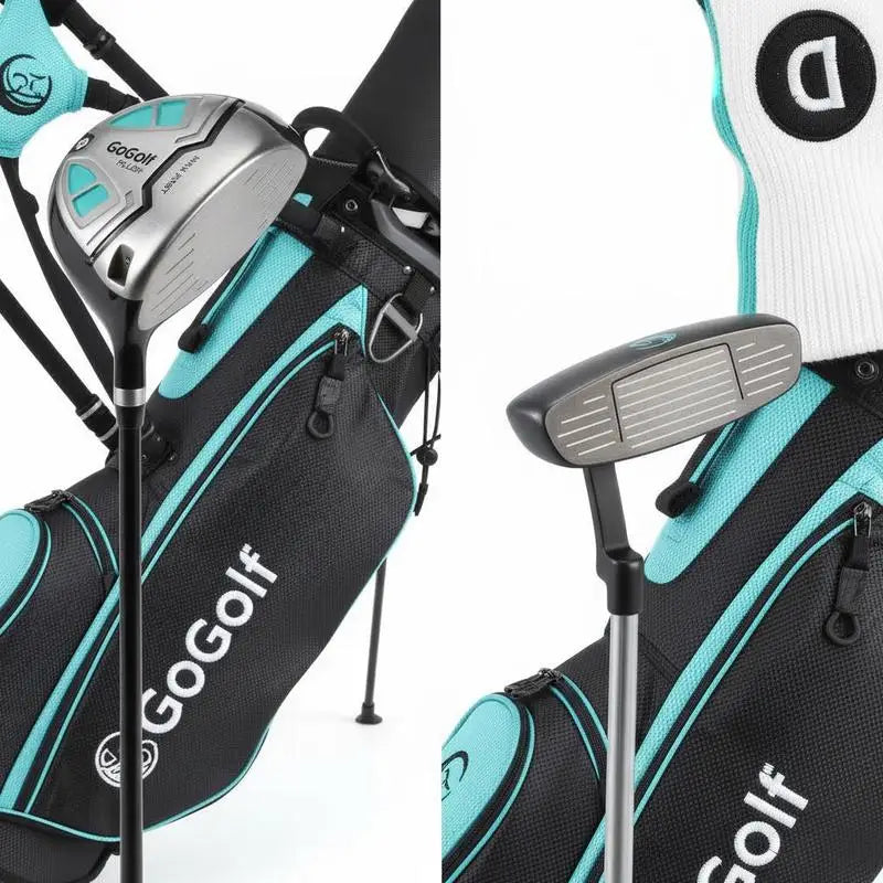 Set de golf complet femme – détail du driver, du putter et du sac