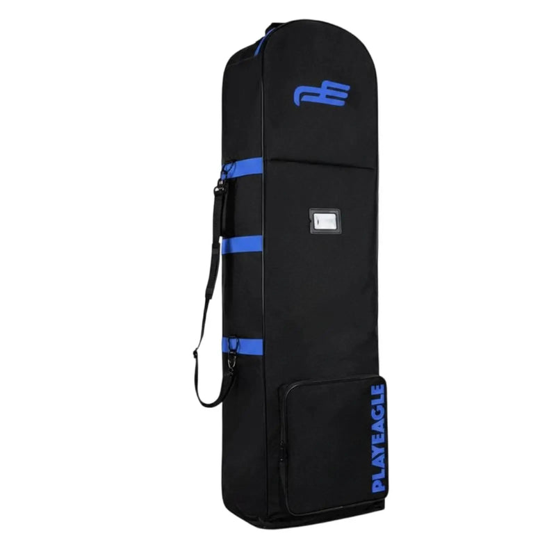Housse de voyage golf pliable Oxford – coloris noir et bleu sur fond blanc