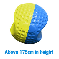 Balle d'entraînement au swing golf – grande taille jaune et bleu, pour plus de 175 cm