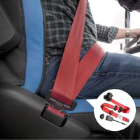 Ceintures de sécurité 3 points – ceinture rouge portée par un conducteur