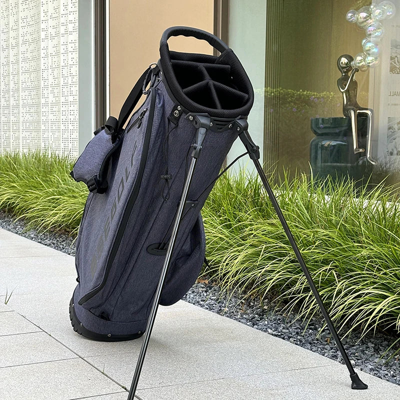 Sac de golf trépied ultra léger – haut du sac avec ses compartiments et la poignée