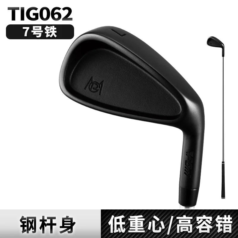 Fer 7 golf noir – version manche acier