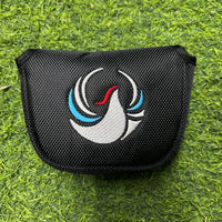 Putter maillet noir en alliage de zinc – couvre-putter noir à logo d'oiseau