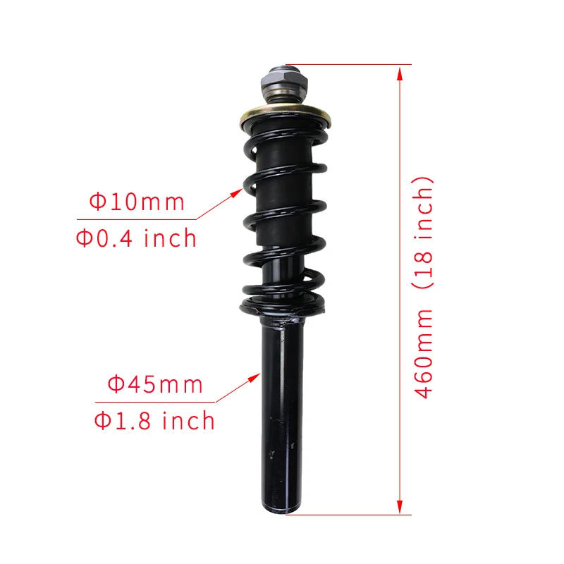 Amortisseur avant à ressort pour voiturette de golf, 460 mm