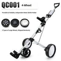 Chariot de golf manuel pliable en aluminium – version 4 roues