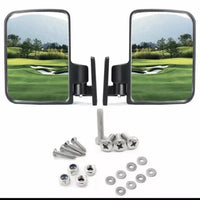 Rétroviseurs convexes pour voiturette de golf – paire de miroirs avec vis, écrous et rondelles