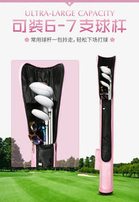 Sac de golf pencil rose pour femme – capacité de 6 à 7 clubs