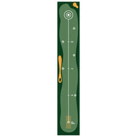 Tapis de putting pliable – dessin fairway vert mat avec cibles en pointillé