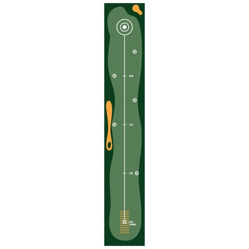 Tapis de putting pliable – dessin fairway vert mat avec cibles en pointillé