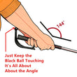 Correcteur de swing golf à angle de 144° pour la charnière du poignet