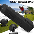 Housse de voyage golf souple à roulettes avec poche avant, 128 cm