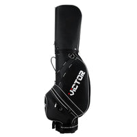 Sac de golf chariot à capot – modèle noir à liserés blancs