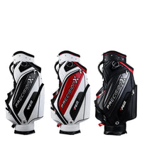 Sac de golf chariot à capot – trois modèles à panneau brillant : blanc et noir, blanc et rouge, noir