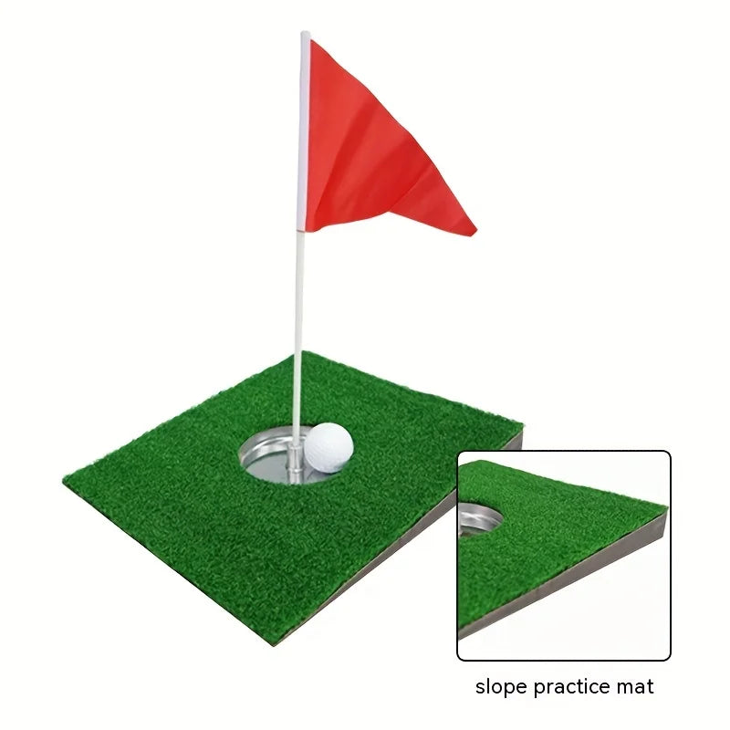 Mini green de putting – détail du biseau de la plaque