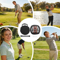 Filet de chipping golf carré – golfeurs en situation de jeu sur le parcours