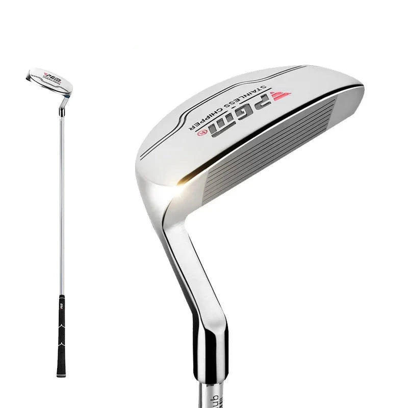 Chipper de golf – club complet avec manche et grip, finition argent