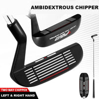 Chipper golf ambidextre – tête à deux faces fraisées et manche en acier