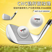 Set de golf enfant 4 clubs – fer à face rainurée en gros plan