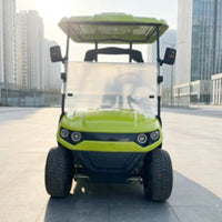 Voiturette de golf électrique – vue de face avec pare-brise