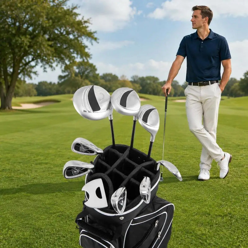 Kit de golf complet femme droitier – driver, bois, hybride et fers dans le sac